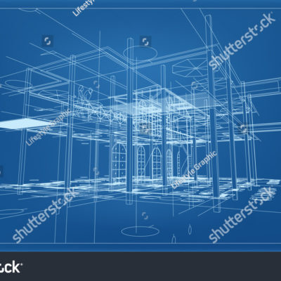 stock-vector-abstract-d-render-of-building-wireframe-structure-vector-construction-graphic-idea-304269113